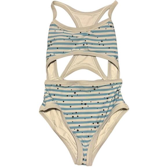 aerie Other - Aerie Women's One-Piece Swimsuit with Blue Stripes and Star Pattern